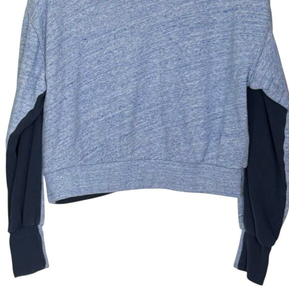 Splendid Crew Neck Sweater Long Sleeve Two-Tone Top Navy Blue Womens Size Small - Picture 6 of 10